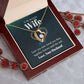 Wife Necklace Gifts From Husband, Wedding Anniversary For Wife From Husband, Wife Birthday From Husband, Necklaces For Wife From Husband, Love Knot Meaningful Necklace Message Card and Gift Box Styles on Birthday, Christmas, Anniversary  Forever Love