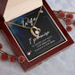 Birthday For Wife, Love Necklace Gifts For Wife From Husband, To My Soulmate Necklace For Women, To My Wife Necklace Wedding Anniversary, I Love You, Love Knot Meaningful Necklace Message Card and Gift Box Styles on Birthday, Christmas, Anniversary Foreve