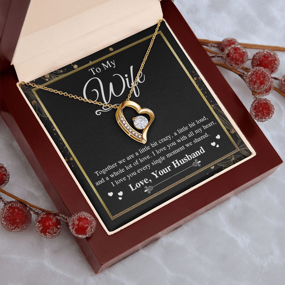 Valentine Gifts To My Soulmate Necklace Gifts for Wife from Husband, Soulmate Anniversary, Gift for Soulmate Necklace Message Card and Necklace Gift Box Gift Box Styles on Birthday, Wedding, Anniversary, Valentine Forever Love