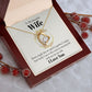 Wife Necklace Gifts From Husband, Wedding Anniversary Jewelry For Wife From Husband, Wife Birthday From Husband, Necklaces For Wife From Husband To My Wife Necklace, Necklace Message Card and Gift Box Styles on Birthday, Christmas, Anniversary  Forever Lo