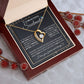 Couples Gifts To My Beautiful Soulmate Necklace From Husband, Wedding For Wife From Husband, Wife Wedding From Husband, To My Wife, Necklace Custom Name Message Card and Gift Box Styles on Birthday, Christmas, Wedding, Anniversary Forever Love