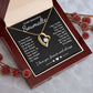 To My Beautiful Soulmate Necklace Gifts, Soulmate for Wife Birthday Gifts from Husband, Valentine for Women, Soulmate Gifts, Message Card and Necklace Gifts Box Gift Box Styles on Birthday, Wedding, Anniversary, Valentine Forever Love