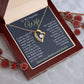 To My Beautiful Soulmate Necklace Gift, Wife Gifts From Husband, Anniversary Gifts For Wife From Husband To My Soulmate Necklace Message Card and Necklace Gift Box Gift Box Styles on Birthday, Wedding, Anniversary, Valentine Forever Love