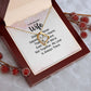Couples Gifts, Beautiful Wife Necklace Gifts From Husband, Wedding Anniversary Jewelry For Wife From Husband, Wife Birthday From Husband, To My Unbiological Sister Message Card and Gift Box styles On Birthday, Christmas, Anniversary  Forever Love