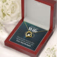 Wife Necklace Gifts From Husband, Wedding Anniversary For Wife From Husband, Wife Birthday From Husband, Necklaces For Wife From Husband, Love Knot Meaningful Necklace Message Card and Gift Box Styles on Birthday, Christmas, Anniversary  Forever Love