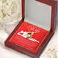 To My Beautiful Wife Necklace For Women, Funny Gifts For Girlfriend,Valentine Presents For Girlfriend, Best Birthday Meaningful Gift Ideas For Wife, Women Romantic Jewelry For Her Anniversary Message Card and Gift Box Styles Forever Love