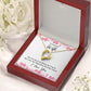 Couples Gifts Necklace To My Beautiful Wife Necklace Gifts For My Wife, I Love You, Love Knot Meaningful Necklace Message Card and Gift Box Styles on Birthday, Christmas, Anniversary Forever Love