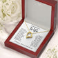 To My Beautiful Wife Necklace Gift for Her, Soulmate for Wife Birthday Gifts from Husband, Anniversary for Women, Soulmate Gifts, Message Card and Necklace Gifts Box Gift Box Styles on Birthday, Wedding, Anniversary, Valentine Forever Love