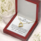 To My Beautiful Wife Necklace From Husband Pendant Jewelry with Message Card and Box Necklaces for Women Valentines Day Happy Wedding Present for Birthday Merry Christmas for Wife Forever Love