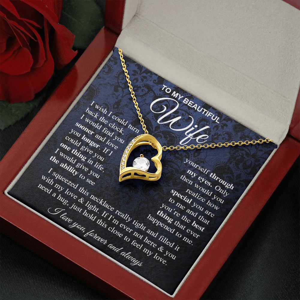 To My Soulmate Necklace Gift for Her, Soulmate Gifts From Husband, Valentine Gifts For Wife From Husband To My Soulmate Necklace Message Card and Necklace Gift Box Gift Box Styles on Birthday, Wedding, Anniversary, Valentine Forever Love