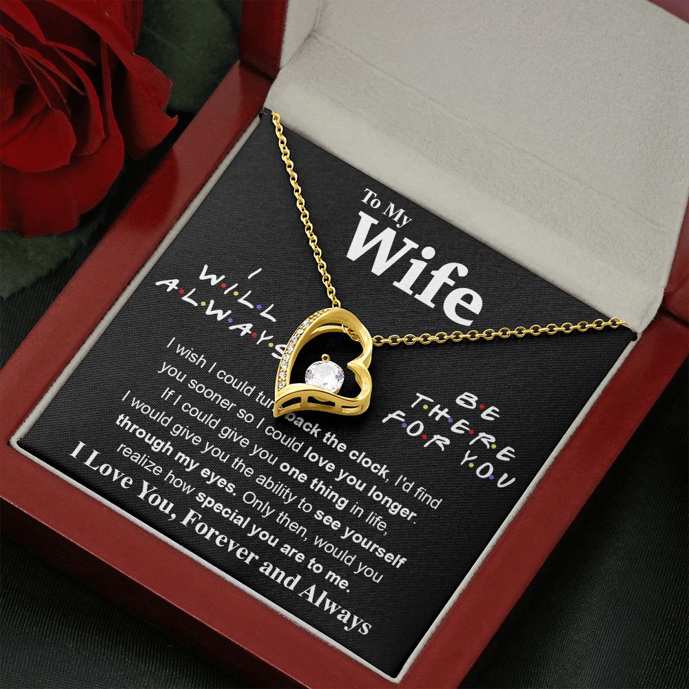 To My Wife Necklace To My Future Wife Necklace Gifts, Promise Necklace For Her, Fiance Gifts For Her, Valentine Gifts For Soulmate From Husband With Message Card Box LED, Soulmate Necklace For Women, To My Wife Necklace Forever Love