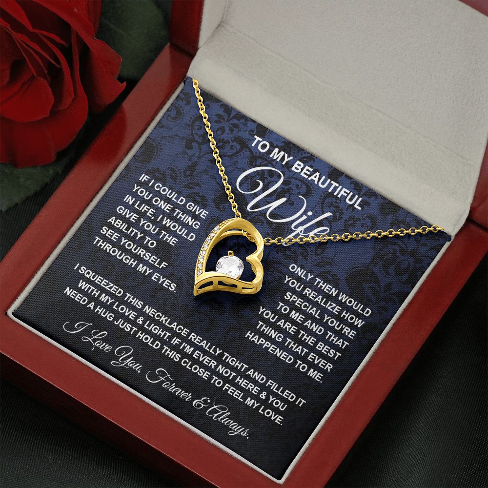 Soulmate Necklace Gifts From Husband, For Soulmate From Husband, Wife Gifts From Husband, Necklaces For Wife From Husband To My Wife Necklace Message Card and Necklace Gift Box Gift Box Styles on Birthday, Wedding, Anniversary, Valentine Forever Love