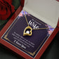 To My Wife Necklace Romantic Gifts For Her Unique Necklaces For Wife From Husband Cute Valentines Day Anniversary Birthday, Love Knot Meaningful Necklace Message Card and Gift Box Styles on Birthday, Christmas, Anniversary  Forever Love