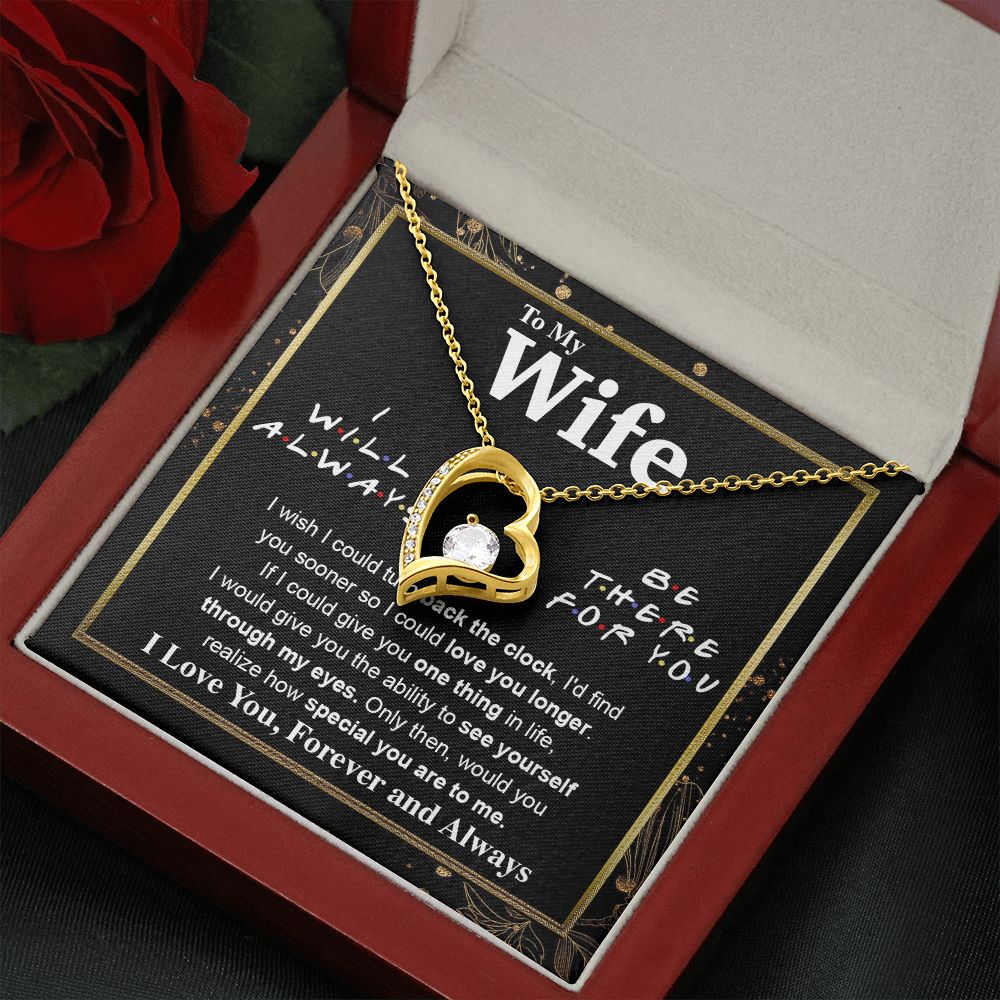 To My Wife Necklace To My Future Wife Necklace Gifts, Promise Necklace For Her, Fiance Gifts For Her, Wedding Necklace Gifts For Soulmate From Husband With Message Card Box LED, Soulmate Necklace For Women, To My Wife Necklace Forever Love