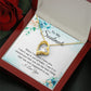 To My Soulmate, To My Wife Necklace, Wife Necklace, Wife Gift, WIfe Gift From Husband, Happy Anniversary, Meaningful Necklace Message Card and Gift Box Styles on Birthday, Christmas, Anniversary Forever Love