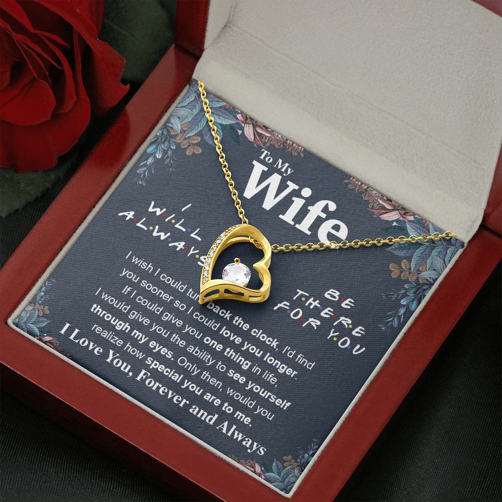 To My Wife Necklace To My Future Wife Necklace Gifts, Promise Necklace For Her, Fiance Gifts For Her, Anniversary Necklace Gifts For Soulmate From Husband With Message Card Box LED, Soulmate Necklace For Women, To My Wife Necklace Forever Love