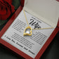 Soulmate Necklace For Women, To My Wife, Soulmate Gifts For Her, Future Wife Necklace, Necklaces For Girlfriend, To My Wife Necklace, Wife Necklace From Husband Necklace Message Card and Gift Box Styles on Birthday, Christmas, Valentine Forever Love
