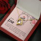 The Love Knot Necklace To My Love Knot Necklace, Happy First anniversary, Unique Gift from Husband, Best Jewelry for Wife, Dear Wife, Necklace Message Card and Gift Box Styles on Birthday, Christmas, Anniversary  Forever Love