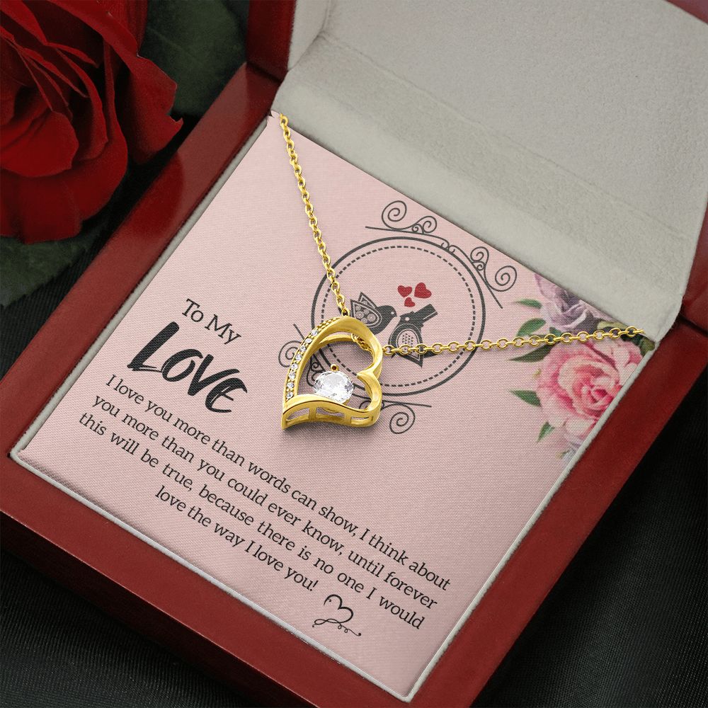 The Love Knot Necklace To My Love Knot Necklace, Happy First anniversary, Unique Gift from Husband, Best Jewelry for Wife, Dear Wife, Necklace Message Card and Gift Box Styles on Birthday, Christmas, Anniversary  Forever Love
