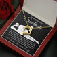 To My Beautiful Soulmate Necklace For Women, Funny Gifts For Girlfriend,Valentine Christmas Presents For Girlfriend, Best Birthday Meaningful Gift Ideas For Wife, Women Romantic Jewelry For Her Anniversary Message Card and Gift Box Styles Forever Love