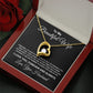 To My Beautiful Wife Necklace From Husband Pendant Jewelry with Message Card and Box Necklaces for Women Valentines Day Happy Anniversary Present for Birthday Merry Christmas for Wife Forever Love