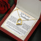 Couples Gifts To My Beautiful Soulmate Necklace From Husband, Necklace For Wife From Husband, Wife Wedding From Husband, To My Wife, Necklace Custom Name Message Card and Gift Box Styles on Birthday, Christmas, Wedding, Anniversary Forever Love
