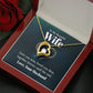 Wife Necklace Gifts From Husband, Wedding Anniversary For Wife From Husband, Wife Birthday From Husband, Necklaces For Wife From Husband, Love Knot Meaningful Necklace Message Card and Gift Box Styles on Birthday, Christmas, Anniversary  Forever Love