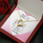 Couples Gifts Necklace To My Better Half Necklace Gifts For My Wife, Happy Anniversary My Love, Love Knot Meaningful Necklace Message Card and Gift Box Styles on Birthday, Christmas, Anniversary Forever Love