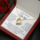 Wife Necklace Gift From Husband, Wedding Anniversary Romantic Gifts for Wife from Husband, Wife Birthday Gifts Message Card and Necklace Gifts Box Gift Box Styles on Birthday, Wedding, Anniversary, Valentine Forever Love