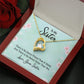 Couples Gifts, To My Sister Necklace Gifts From Husband, Wedding Anniversary Jewelry For Wife From Husband, Wife Birthday From Husband, To My Soulmate Message Card and Gift Box styles On Birthday, Christmas, Anniversary  Forever Love