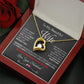 My Beautiful Wife Necklace Future Wife Gifts, Promise Necklace For Her, Fiance Gifts For Her, Valentine Gifts For Soulmate From Husband With Message Card Box LED, Soulmate Necklace For Women, To My Wife Necklace Forever Love