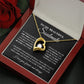 To My Beautiful Soulmate, Love Necklace for Girlfriend, Wife Gift, Soulmate Jewelry, Soulmate Necklace, Future Wife Gift, Necklace for Wife from Husband Necklace Message Card and Gift Box Styles on Birthday, Christmas, Wedding, Anniversary Forever Love