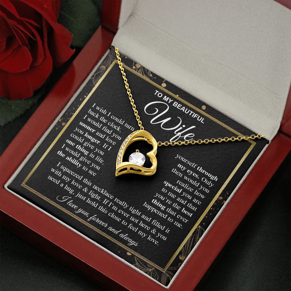 To My Soulmate Necklace Gift for Her, Wife Gifts From Husband, Anniversary Gifts For Wife From Husband To My Soulmate Necklace Message Card and Necklace Gift Box Gift Box Styles on Birthday, Wedding, Anniversary, Valentine Forever Love