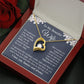 Wife Necklace Gift for Her, Soulmate Jewelry, Necklace for Future Wife, Wedding Anniversary Jewelry for Wife Necklace Gifts from Husband - Soulmate Gift Necklace with Message Card and Gift Box Forever Love