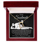 To My Soulmate Necklace For Women, Funny Gifts For Girlfriend,Valentine Christmas Presents For Girlfriend, Best Birthday Meaningful Gift Ideas For Wife, Women Romantic Jewelry For Her Anniversary Message Card and Gift Box Styles Forever Love