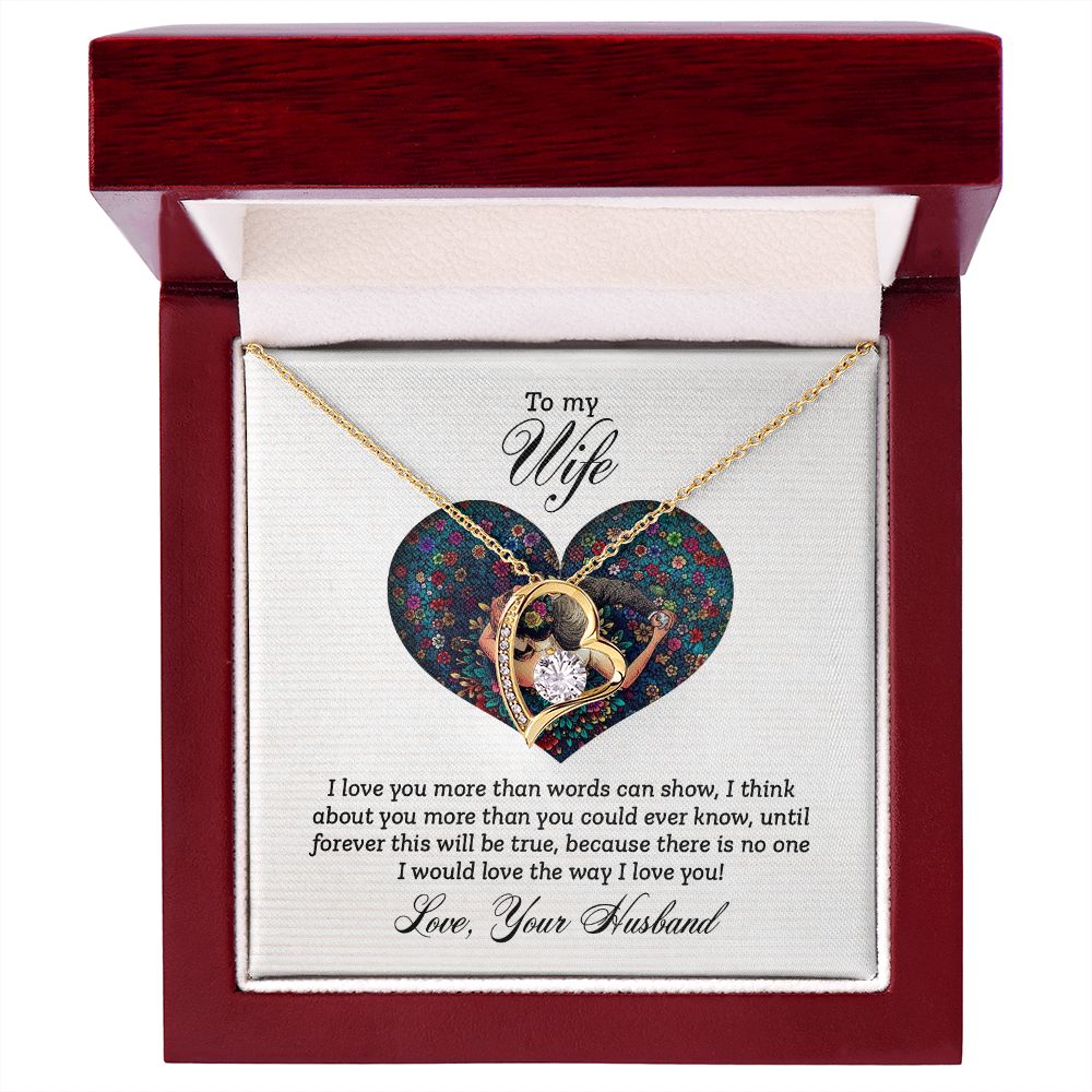 To My Wife Every Passing Second Gift Wife From Husband, Jewelry For Women, Jewelry For Wife, Love Knot Meaningful Necklace Message Card and Gift Box Styles on Birthday, Christmas, Anniversary Forever Love