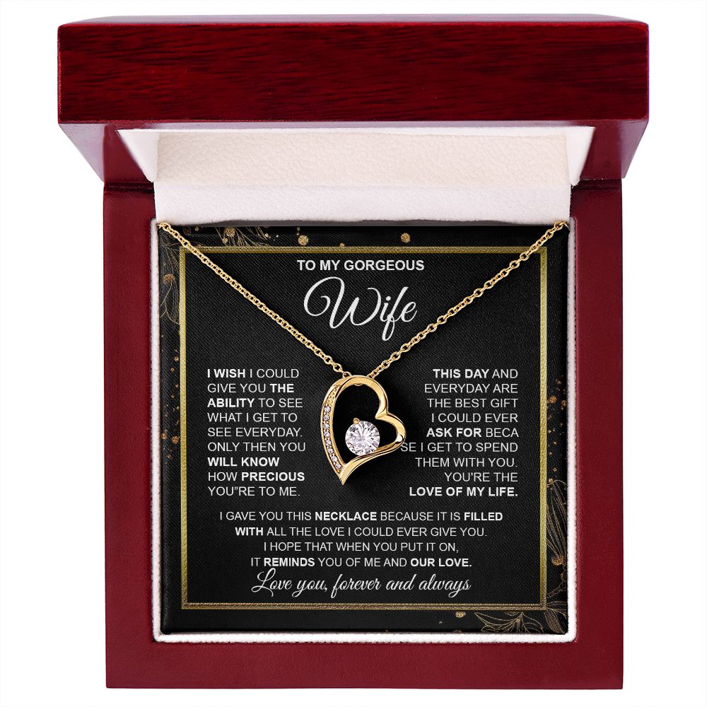 to My Wife Necklace from Husband, Necklaces for Wife from Husband, to My Soulmate Necklace for Women, Soulmate Jewelry for Wife Wedding Jewelry Gifts for Wife Valentine Gifts from Husband Forever Love