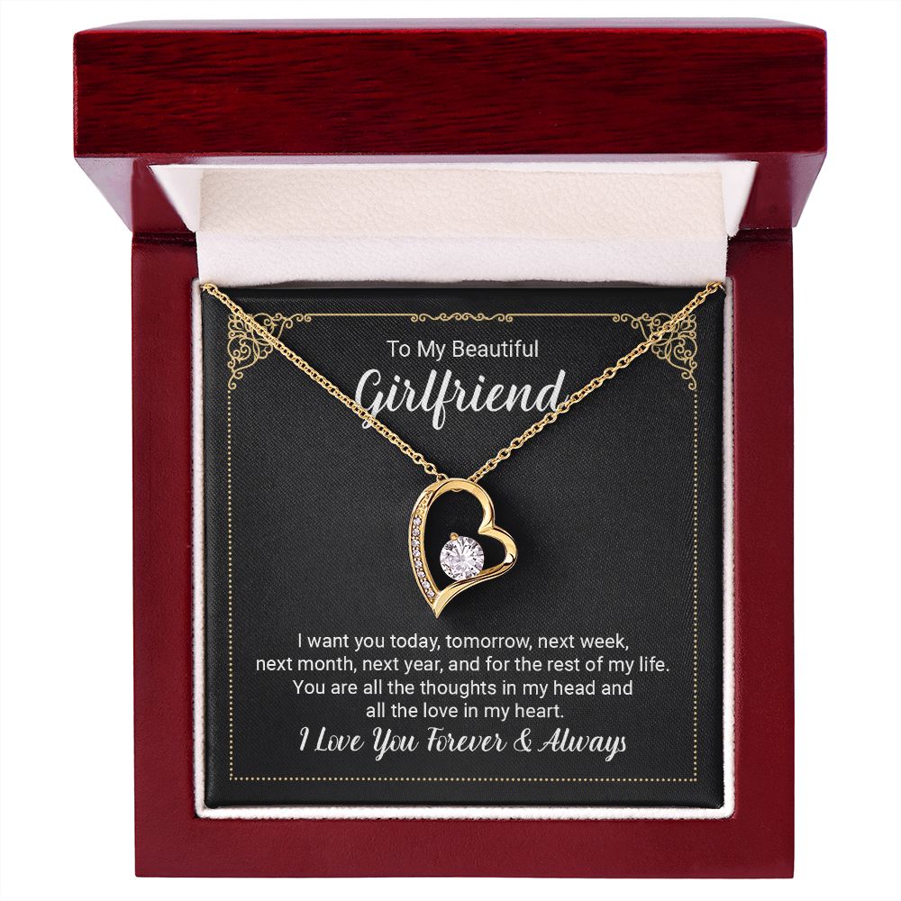 to My Future Wife Necklace, to my Wife, Necklaces For Wife From Husband With, Meaningful Necklace Message Card and Gift Box Styles on Birthday, Christmas, Anniversary  Forever Love