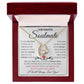My Beautiful Soulmate Necklace Future Wife Gifts, Promise Necklace For Her, Fiance Gifts For Her, Valentine Birthday Gifts For Future Wife With Message Card Box LED, Soulmate Necklace For Women, To My Wife Necklace Forever Love
