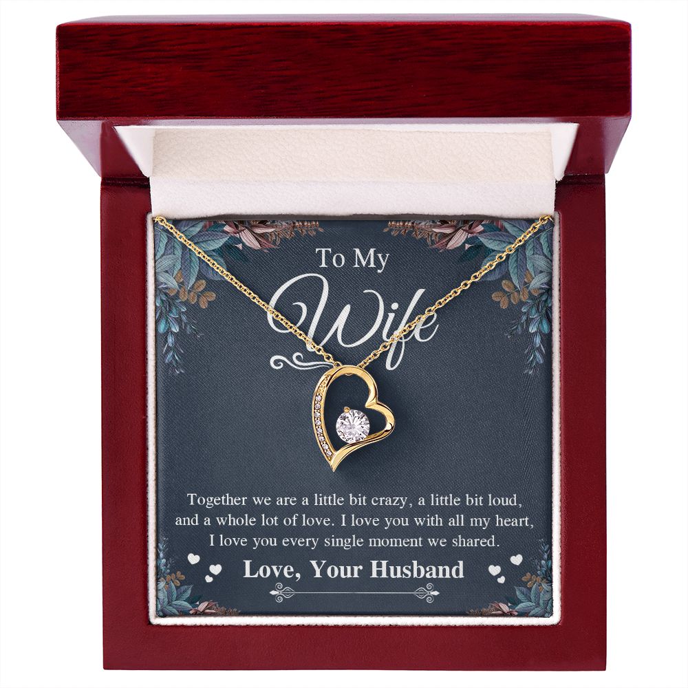 Valentine Gifts To My Soulmate Necklace Gift for Wife from Husband, Wife Anniversary Gifts, Gift for Soulmate Necklace Message Card and Necklace Gift Box Gift Box Styles on Birthday, Wedding, Anniversary, Valentine Forever Love