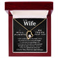 To My Wife Necklace To My Future Wife Necklace Gifts, Promise Necklace For Her, Fiance Gifts For Her, Valentine Gifts For Soulmate From Husband With Message Card Box LED, Soulmate Necklace For Women, To My Wife Necklace Forever Love