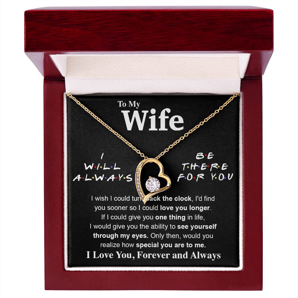 To My Wife Necklace To My Future Wife Necklace Gifts, Promise Necklace For Her, Fiance Gifts For Her, Valentine Gifts For Soulmate From Husband With Message Card Box LED, Soulmate Necklace For Women, To My Wife Necklace Forever Love