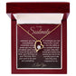 To My Soulmate Necklace For Women, Couple Gifts For Girlfriend, Valentine Christmas Presents For Girlfriend, Valentine Necklace Gifts For Wife, Women Romantic Jewelry For Her Vanlentine Day's Message Card and Gift Box Styles Forever Love