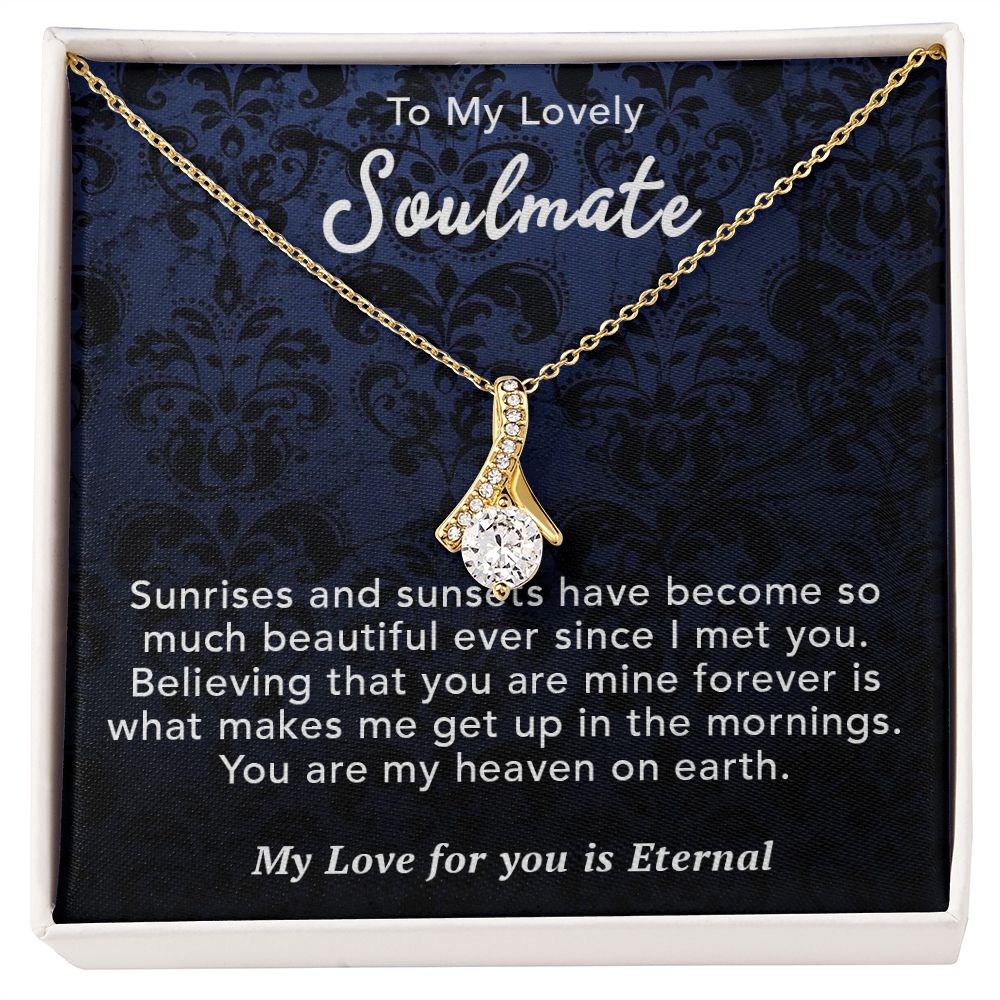 To My Lovely Wife Necklace Gift From Husband To My Badass Wife Pendant Wedding Jewelry with Message Card and Gift Box. Gift for Wife. Necklace Gift Set for Wife Necklace Gifts Box Gift Box Styles Allruing Necklace