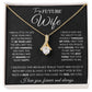 Couples Gifts, To My Beautiful Wife, Necklace From Husband, Valentine For Wife From Husband, Wife Wedding From Husband, To My Wife, Necklace Custom Name Message Card and Gift Box Styles on Birthday, Christmas, Wedding, Anniversary Allruing Necklace