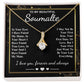 To My Beautiful Soulmate Necklace Gift, Soulmate for Wife Valentine Gifts from Husband, Wedding for Women, Soulmate Gifts, Message Card and Necklace Gifts Box Gift Box Styles on Birthday, Wedding, Anniversary, Valentine Allruing Necklace