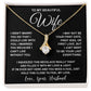 Wife Necklace Gifts From Husband, For Wife From Husband, Wife Birthday Gifts From Husband, Necklaces For Wife From Husband To My Wife Necklace Message Card and Necklace Gift Box Gift Box Styles on Birthday, Wedding, Anniversary, Valentine Allruing Necklac