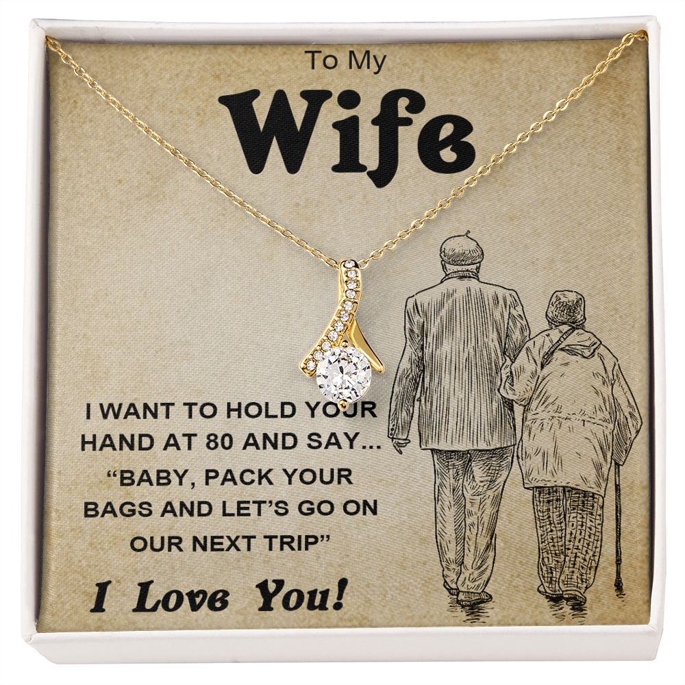 Soulmate Necklace For Women, Soulmate Gifts For Her, Future Wife Necklace, Necklaces Girlfriend, To My Wife Necklace, Wife Necklace From Husband, Necklace Message Card and Gift Box Styles on Birthday, Christmas, Valentine, Anniversary Allruing Necklace