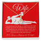To My Wife Necklace For Women, Funny Gifts For Girlfriend,Valentine Presents For Girlfriend, Best Birthday Meaningful Gift Ideas For Wife, Women Romantic Jewelry For Her Anniversary Message Card and Gift Box Styles  Allruing Necklace