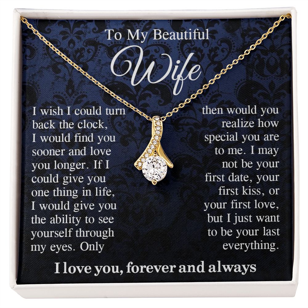 To My Beautiful Soulmate Necklace Gift For Her, Wife Gifts From Husband, Valentine Gifts For Wife From Husband To My Soulmate Necklace Message Card and Necklace Gift Box Gift Box Styles on Birthday, Wedding, Anniversary, Valentine Allruing Necklace